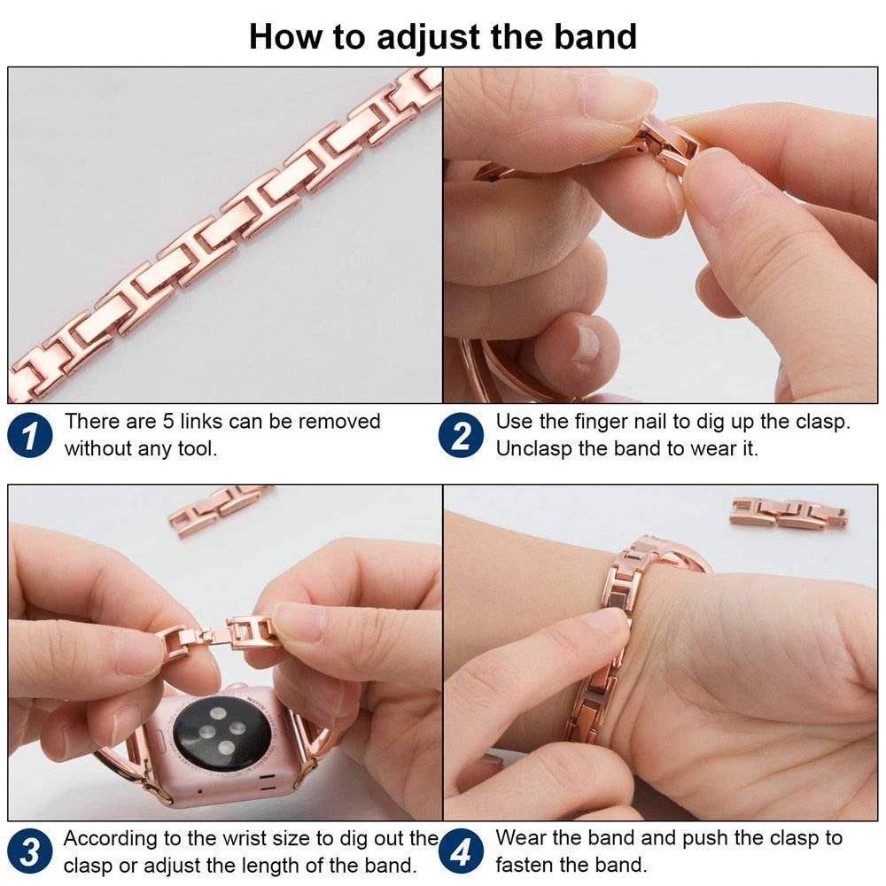 Diamond Bracelet Band for Apple Watch - Premium Apple Watch Accessories from Dressmycell.com - Just $25.00! Shop now at Dressmycell.com Diamond Bracelet Band for Apple Watch - Premium Apple Watch Accessories from Dressmycell.com - Just $25.00! Shop now at Dressmycell.com